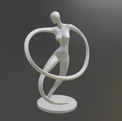 Stylized Ballerina Sculpture