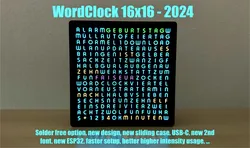 WordClock 16x16 - 2024