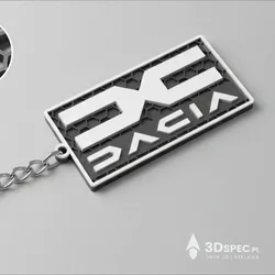 3D printer bestanden | 3MF | Dacia logo keychian