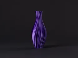 Elegant Vase with Spiraled Design (vase mode)