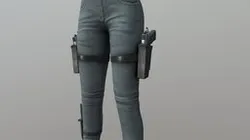 Female Combat Denim Pants
