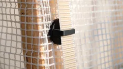 foil mounting plate with eyelet for straps