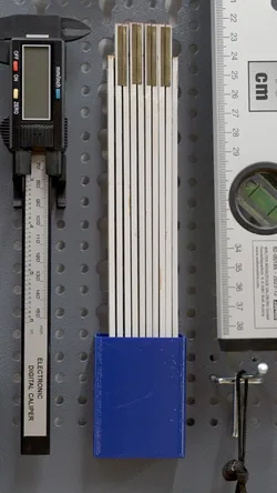 Folding ruler holder for Kuepper pegboard / Zollstock-Halter für Küpper Lochwand