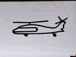 Helicopter Paperclip - Blackhawk
