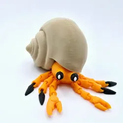 Other STL Download - hermit crab flexiby funinthesun
