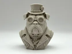 Steampunk Bulldog Bust