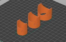Template for cutting pipes at 90 degrees 1/2", 3/4", 1".