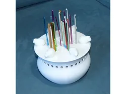 Wool Bowl and Crochet Hook Holder