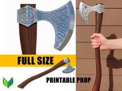 3D Printable Viking Axe – Full-Size Replica for Cosplay & Display