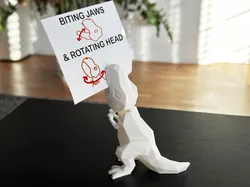 Biting Low Poly T-Rex (Articulated, No Supports)