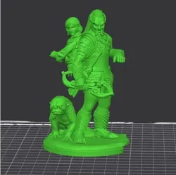Characters & Creatures STL تنزيل - PREDATOR - BADLANDS - DEK THIA AND KALISK - CCHRTB