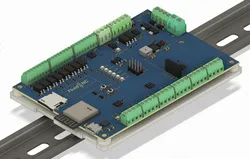 DIN mount for 6x CNC Controller for FluidNC