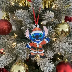 Fișiere pentru imprimante 3D | Fișier 3MF | Stitch Christmas Tree Santa Costume Flexi Ornament