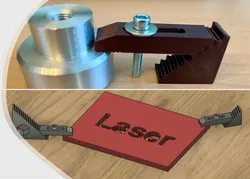 Height-adjustable clamping claws