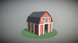 Low poly barn - #3December2022Challenge
