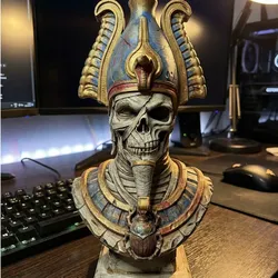 Other STL Descărcare - Ancient Undead Pharaoh Bust | Egyptian Mummy Horror Statue - Fluid Prints