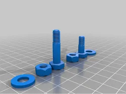1/4" x 1" and 3/4" - 24 TPI bolts, nuts, and washers