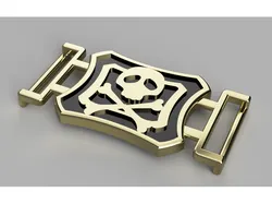 Captain Harlock Space Pirate Belt Buckle