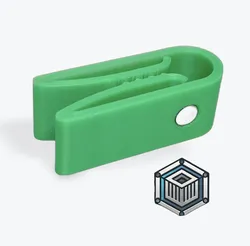 Chip clip with press-fit magnet for easy storage. Only 6.2g!