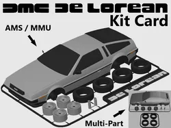 DeLorean DMC-12 Kit Card (known from Back to the Future)
