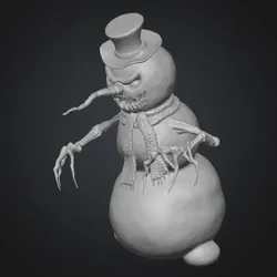 Fișiere pentru imprimante 3D | Fișier 3MF | Evil Scary Snowman for your nightmares