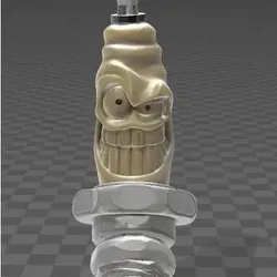 Gratis Other STL indir - angry spark plug /bougie en colère - yabousa