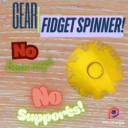 Gratis Other STL indir - Gear Fidget Spinner - PrintForge Official