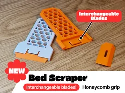 Interchangeable Blade Bed Scraper / 3D Printable Blades