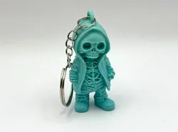 Keychain Skeleton Figure in Hoodie
