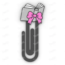 Other STL Descărcare - Paperclip Book with bow - bookmark - TeoRk