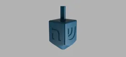 Simple dreidel for Hanukkah