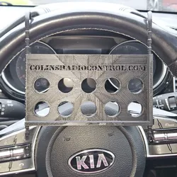 Simple steering wheel mobile phone holder