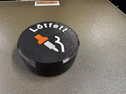 Solder grease tin with screw-on lid