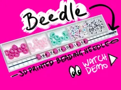 Beedle - The Original 3D printed beading needle | Bead craft tool for making friendship bracelets and other beaded jewelry and accessories!
