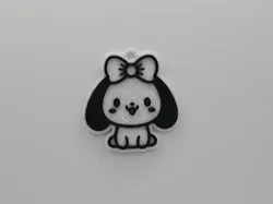 Cute Dog/Puppy with Bowtie Keychain