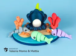 Diorama for Cute Flexi Animals, Oceanic Mammals Edition