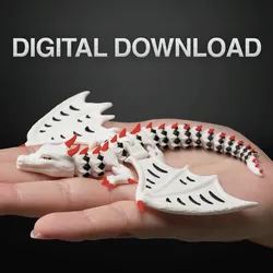 FLEXIBLE BABY DRAGON - MULTICOLOR PRINT-IN-PLACE DESIGN