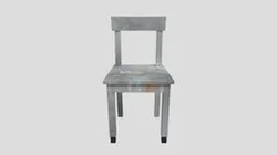 Gray wood chair