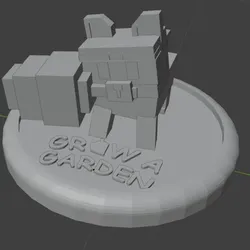 Grow a garden statue