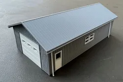 HO Scale Model Railroad RV Garage/Machine Shop/Shed/Farm Building (metal)
