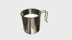 Metallic milk jug