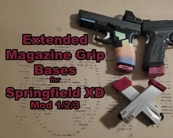 Extended Magazine Grip Blocks for Springfield XD 9/40
