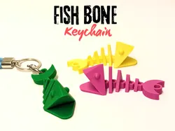 Fish Bone Keychain