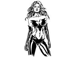 Girl stencil