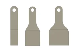 Mini spatula for thermal grease