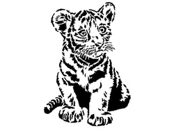 Tiger Cub stencil 2