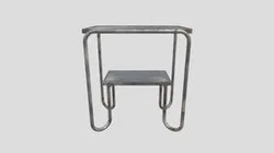 Tubular iron coffee table