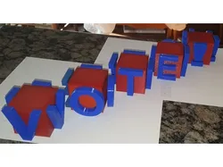 VOTE! 3D Sign