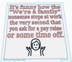 "We're a Family Sign" Sign