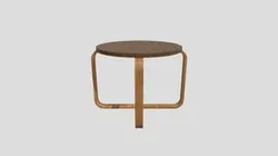 Wood coffee table